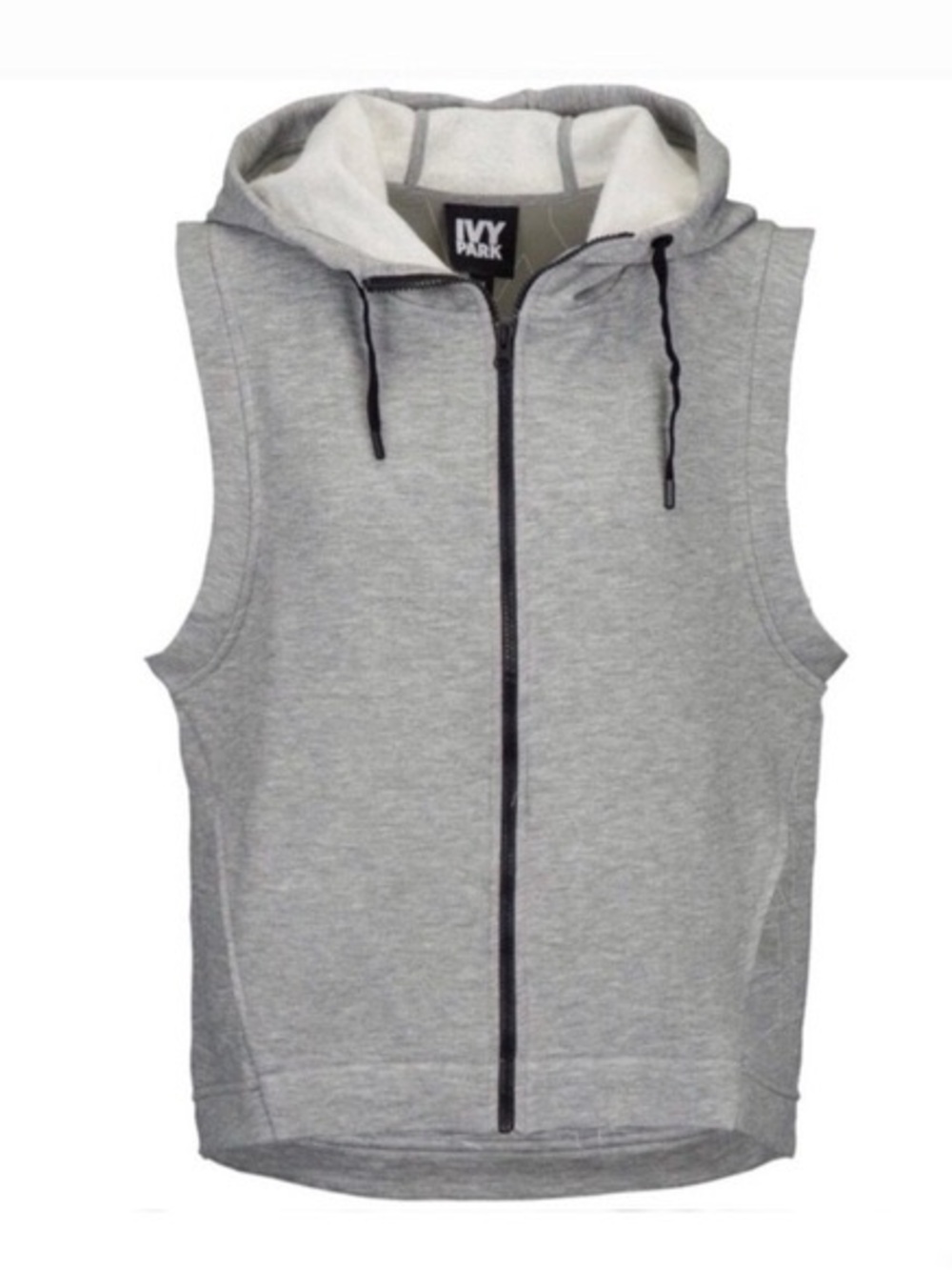 Ivy Park Quilted Logo Vest Sleeveless Sweatshirt Hoodie